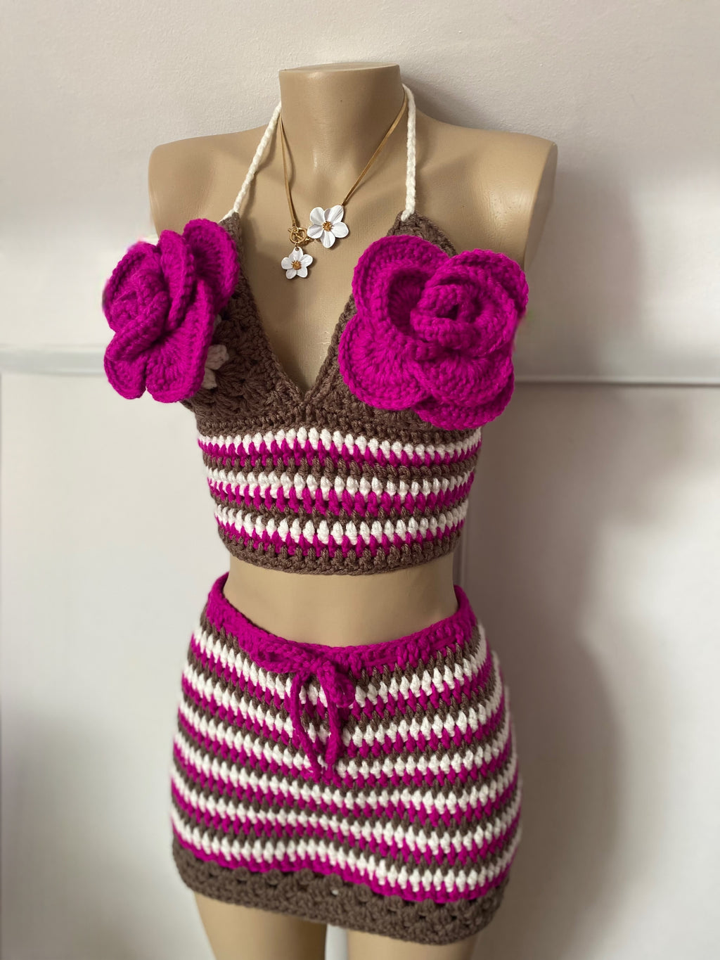 Coconut Sunset Flower Crochet Set