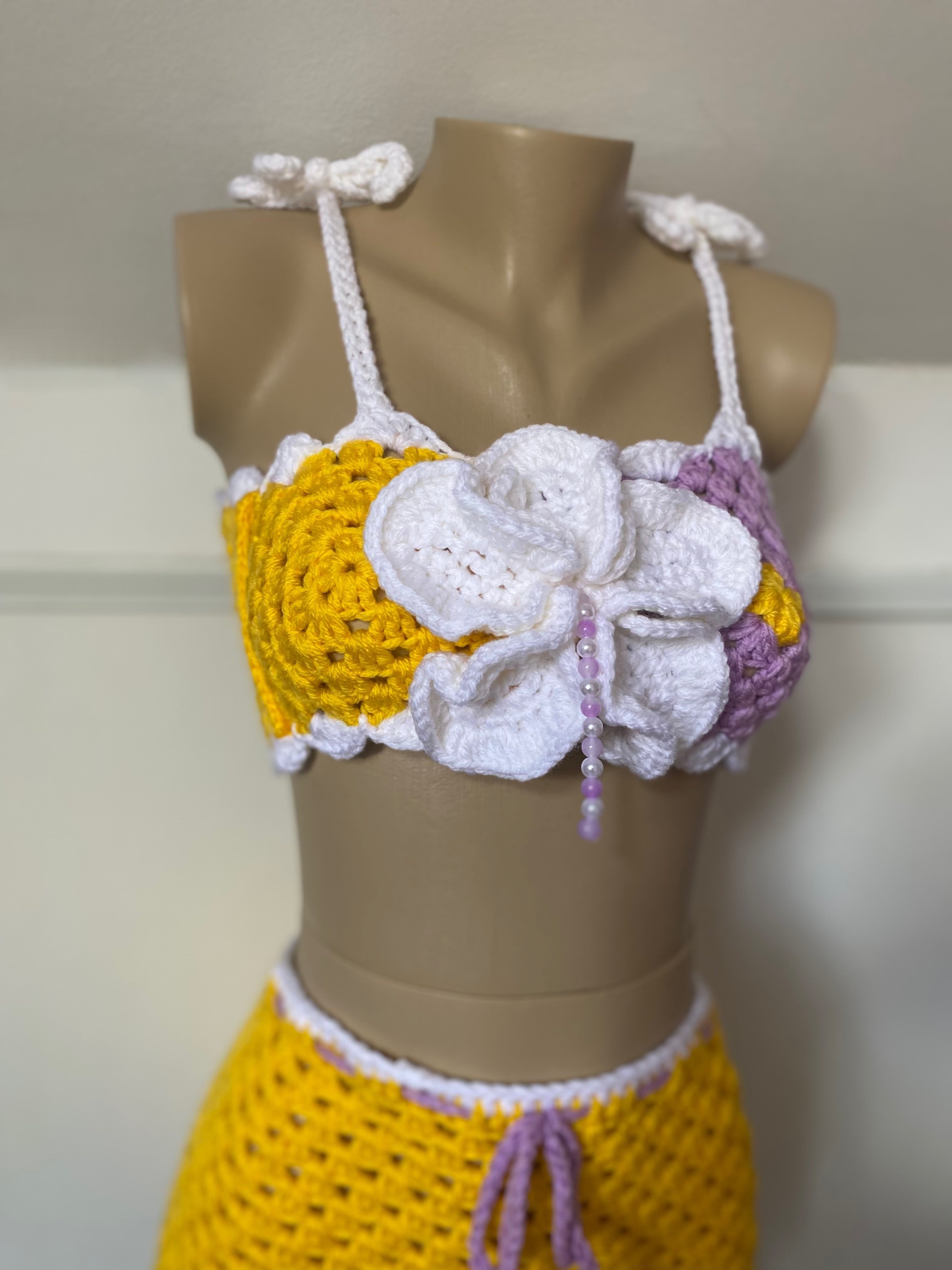 Sun Bloom Crochet Set