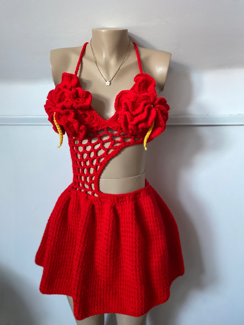 Flamboyant Crochet Dress