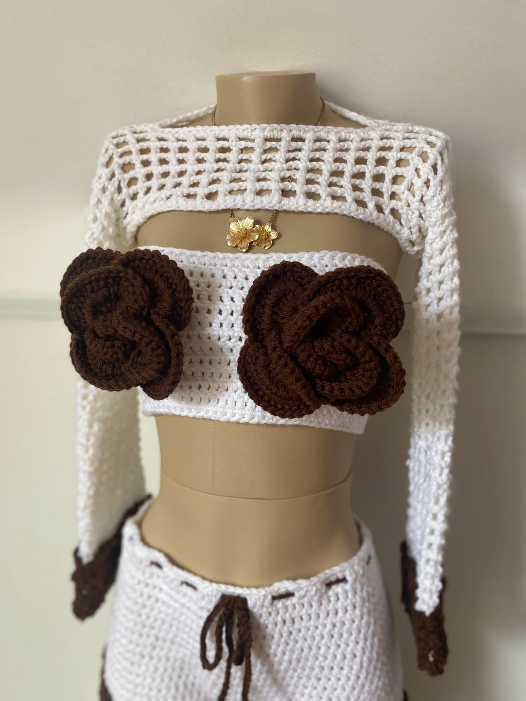 Coconut Cream Crochet Set
