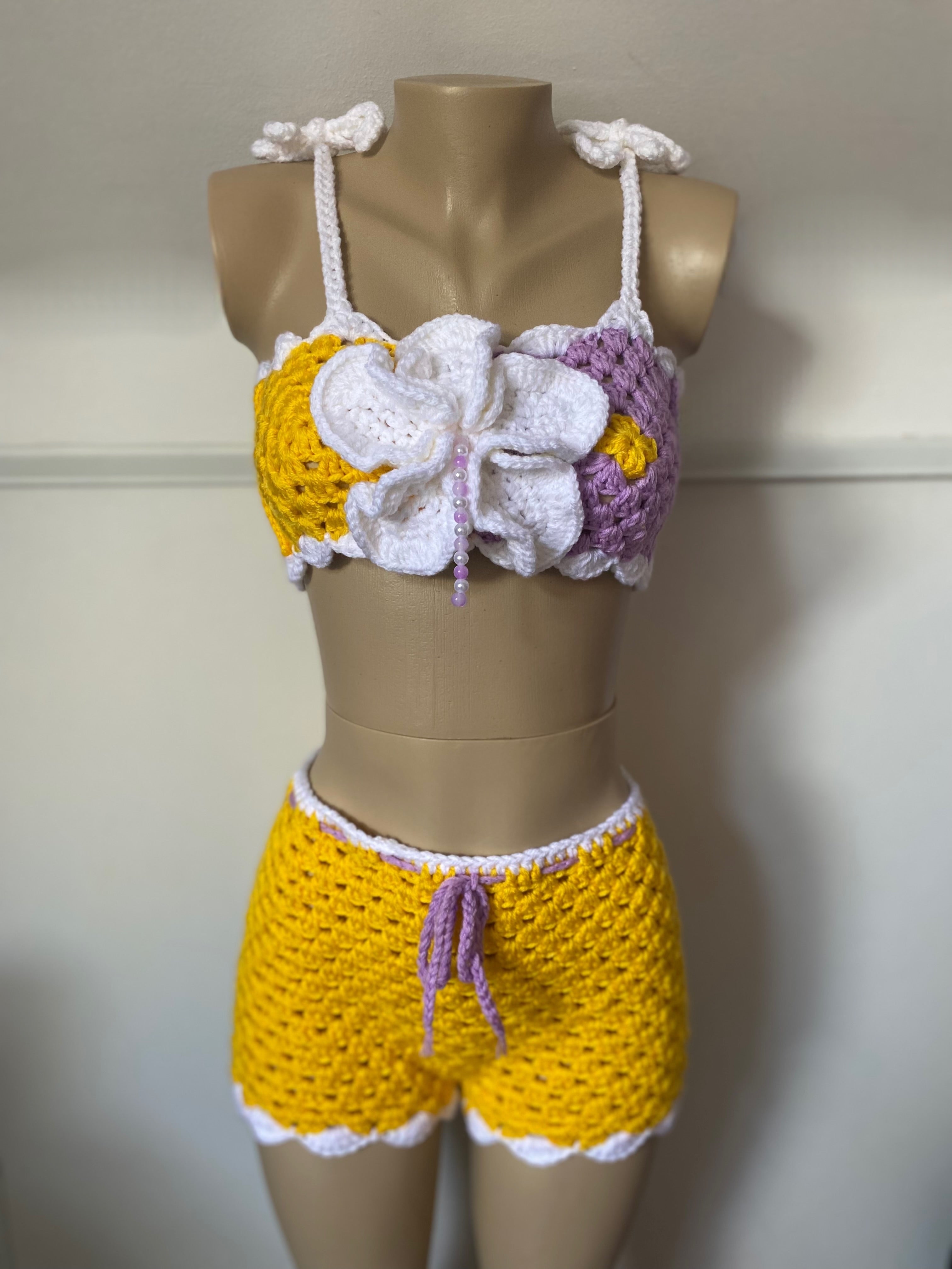 Sun Bloom Crochet Set