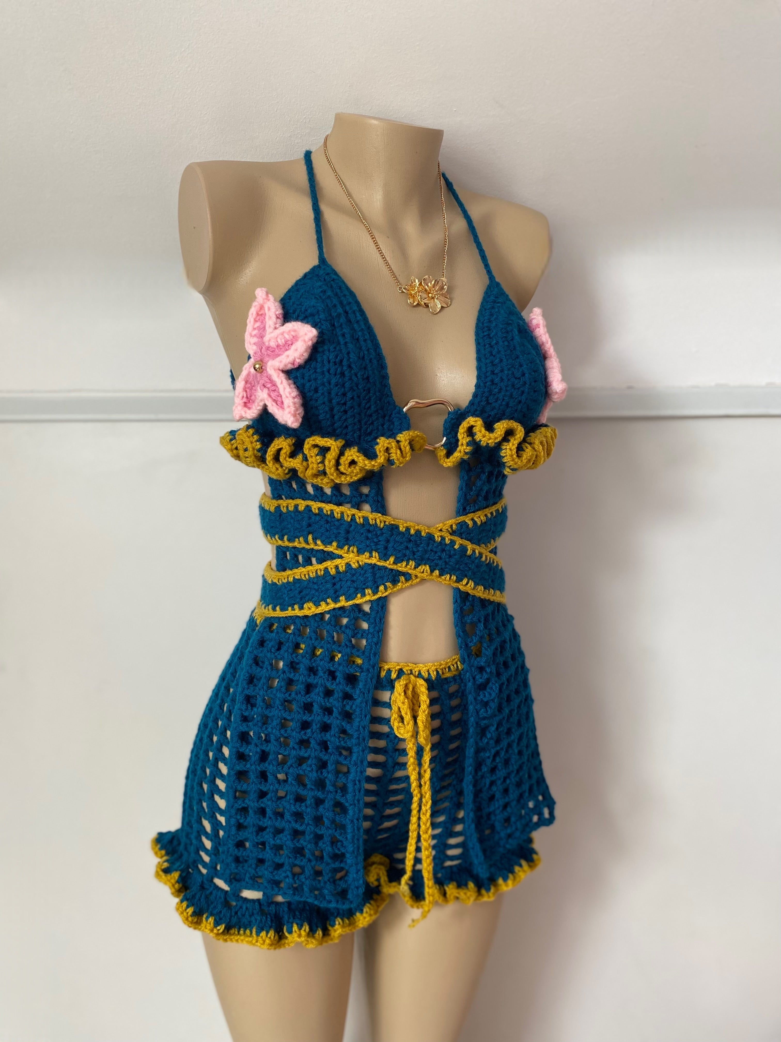 Lagoon Blossom Crochet Set