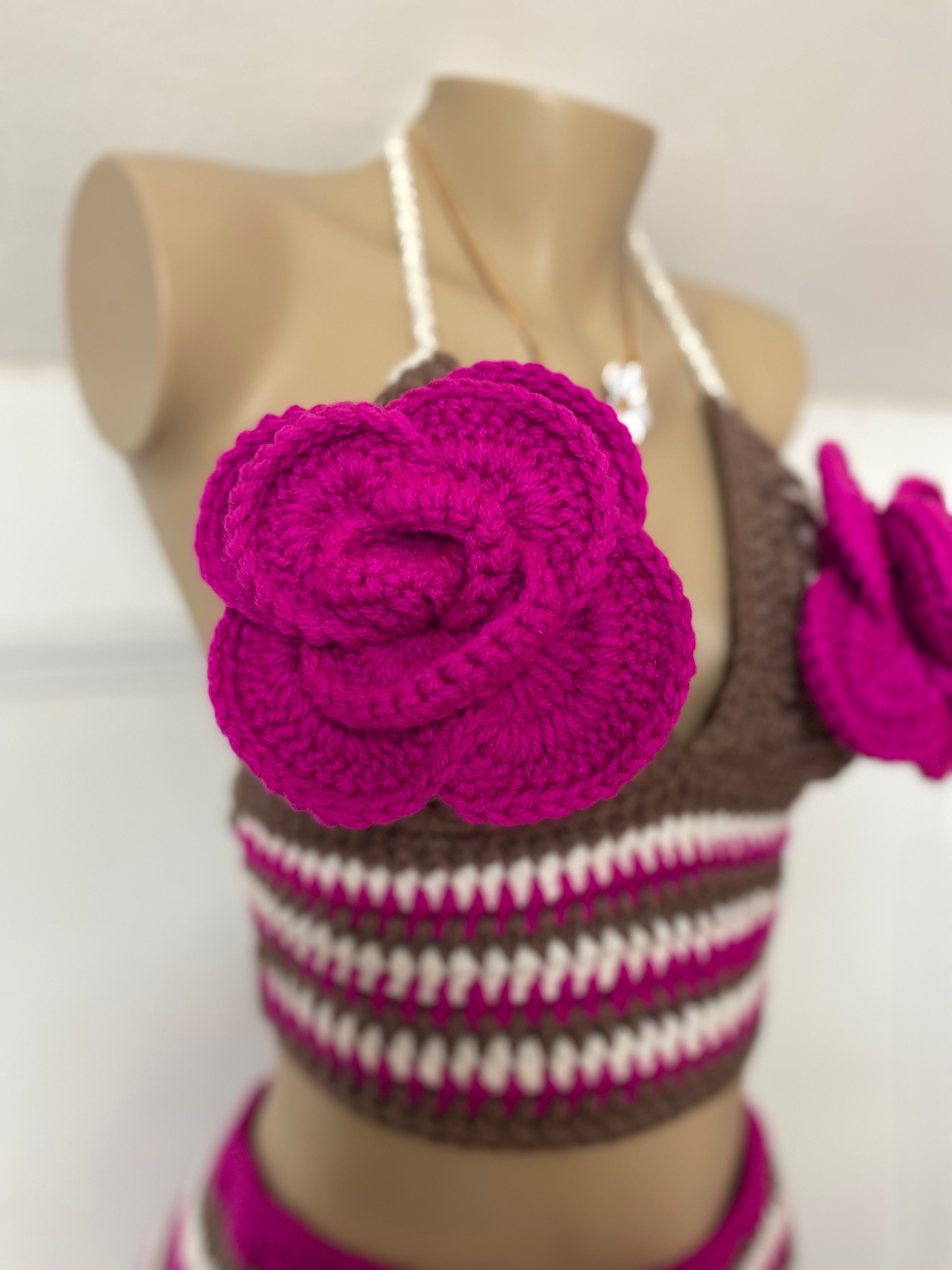 Coconut Sunset Flower Crochet Set