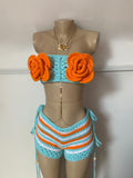 Tropical Rose Crochet Set