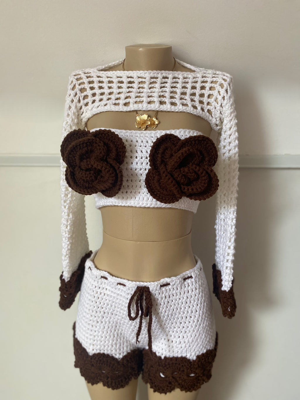 Coconut Cream Crochet Set