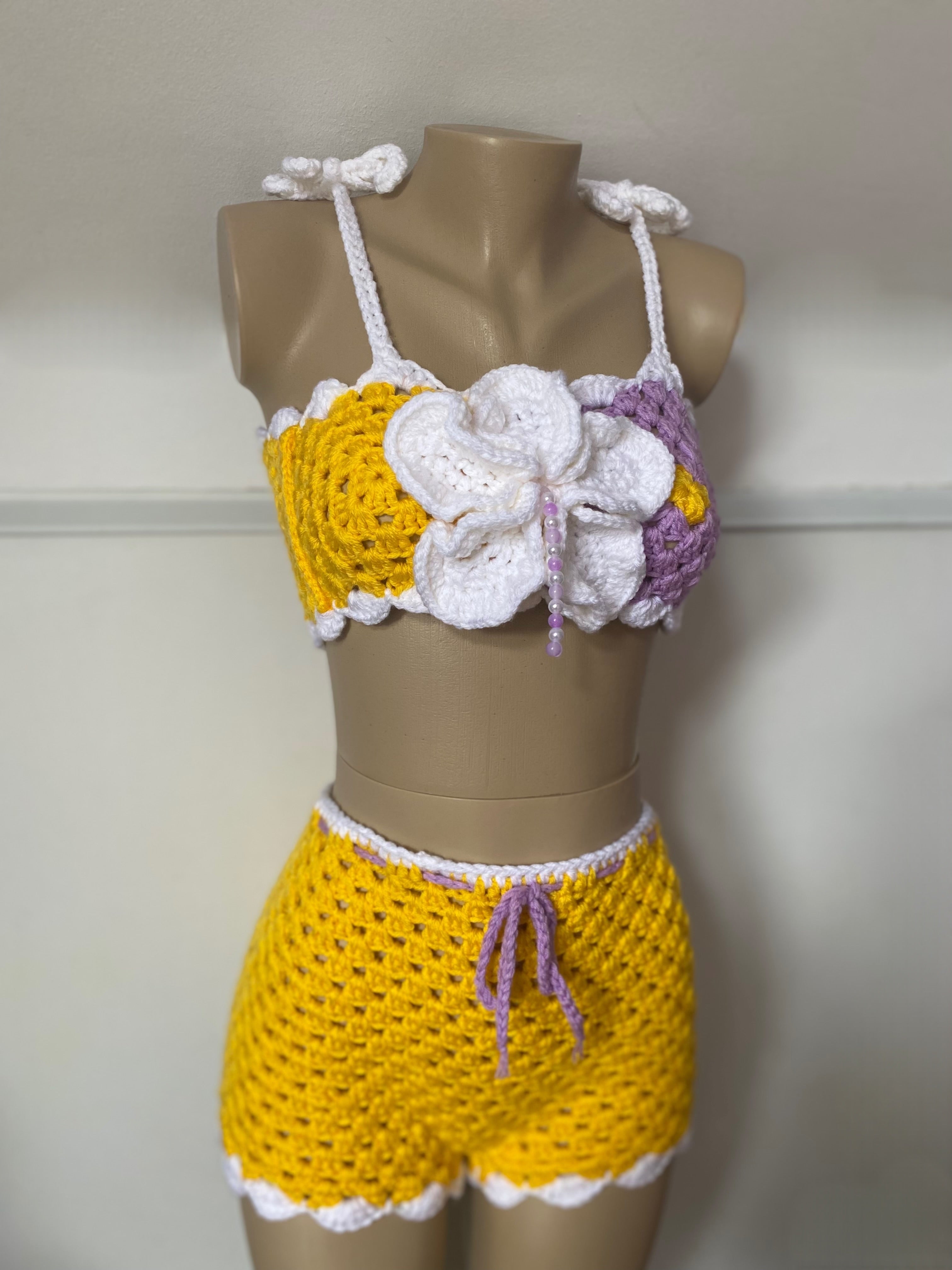 Sun Bloom Crochet Set