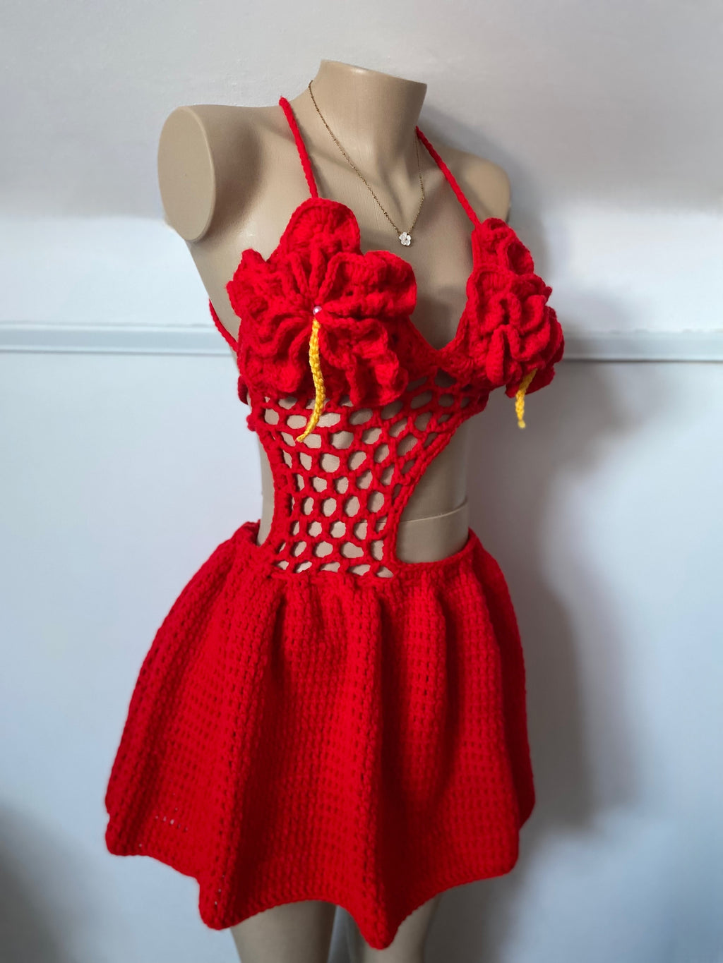 Flamboyant Crochet Dress