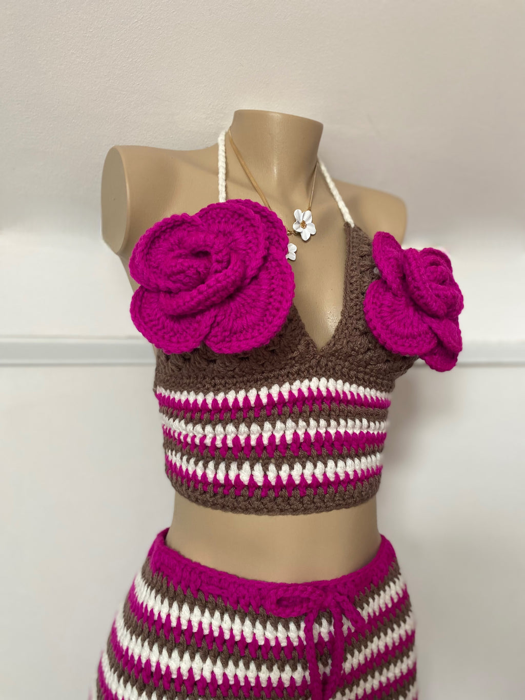 Coconut Sunset Flower Crochet Set