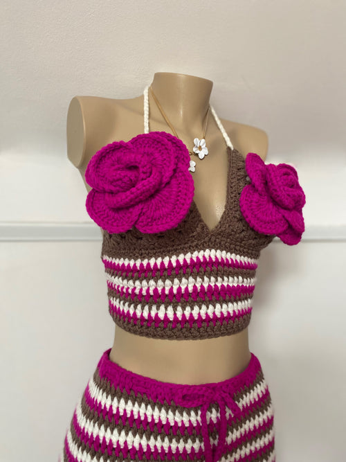 Coconut Sunset Flower Crochet Set